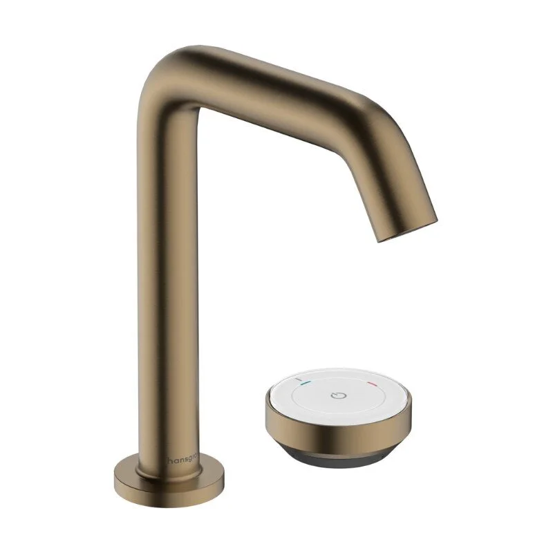 Смеситель для раковины Hansgrohe Tecturis S 73353140, с донным клапаном, цвет шлифованная бронза - Gidratop.ru изображение