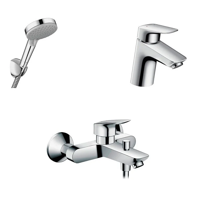 Душевой комплект Hansgrohe, хром, 71400000/71070000/26273000 - Gidratop.ru изображение