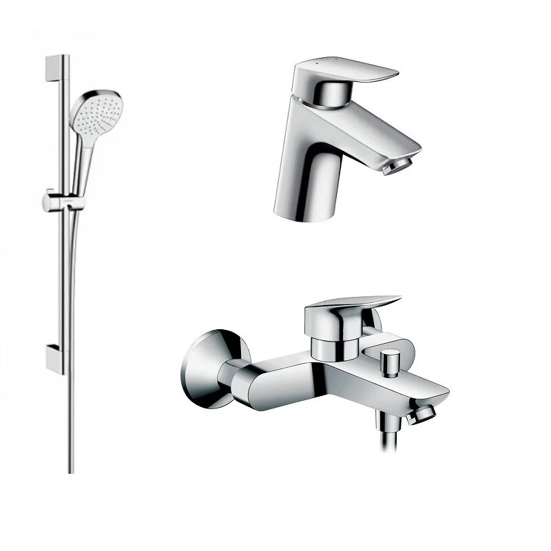 Душевой комплект Hansgrohe, хром, 71400000/71070000/26584400 - Gidratop.ru изображение