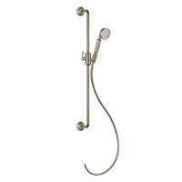GESSI VENTI20 штанга для душа 800 мм., с ручным душем и шлангом 1500 мм., цвет Finox Brushed Nickel - Gidratop.ru изображение