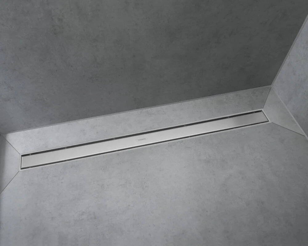 Решетка для дренажного канала Hansgrohe RainDrain Match, 100 см, хром, 56041000 - Gidratop.ru изображение
