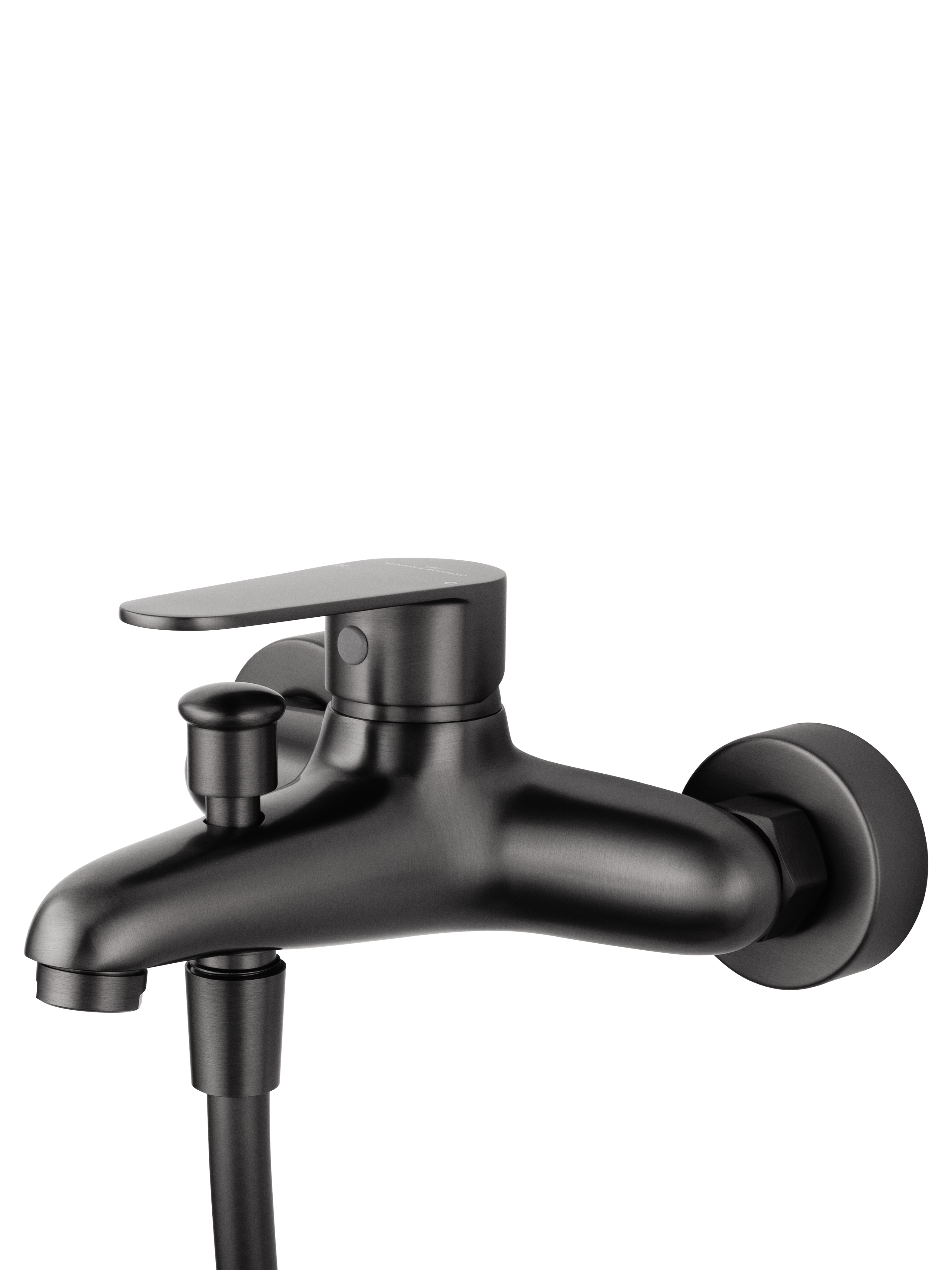 Смеситель для ванны с душем WONZON & WOGHAND ALFA, Темный графит (WW-AE3204-BGG) - Gidratop.ru изображение