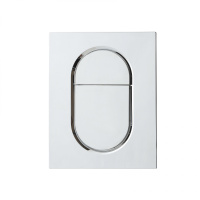 Кнопка смыва для инсталляции пневматическая WONZON & WOGHAND, Хром (WW-IB257-CR)