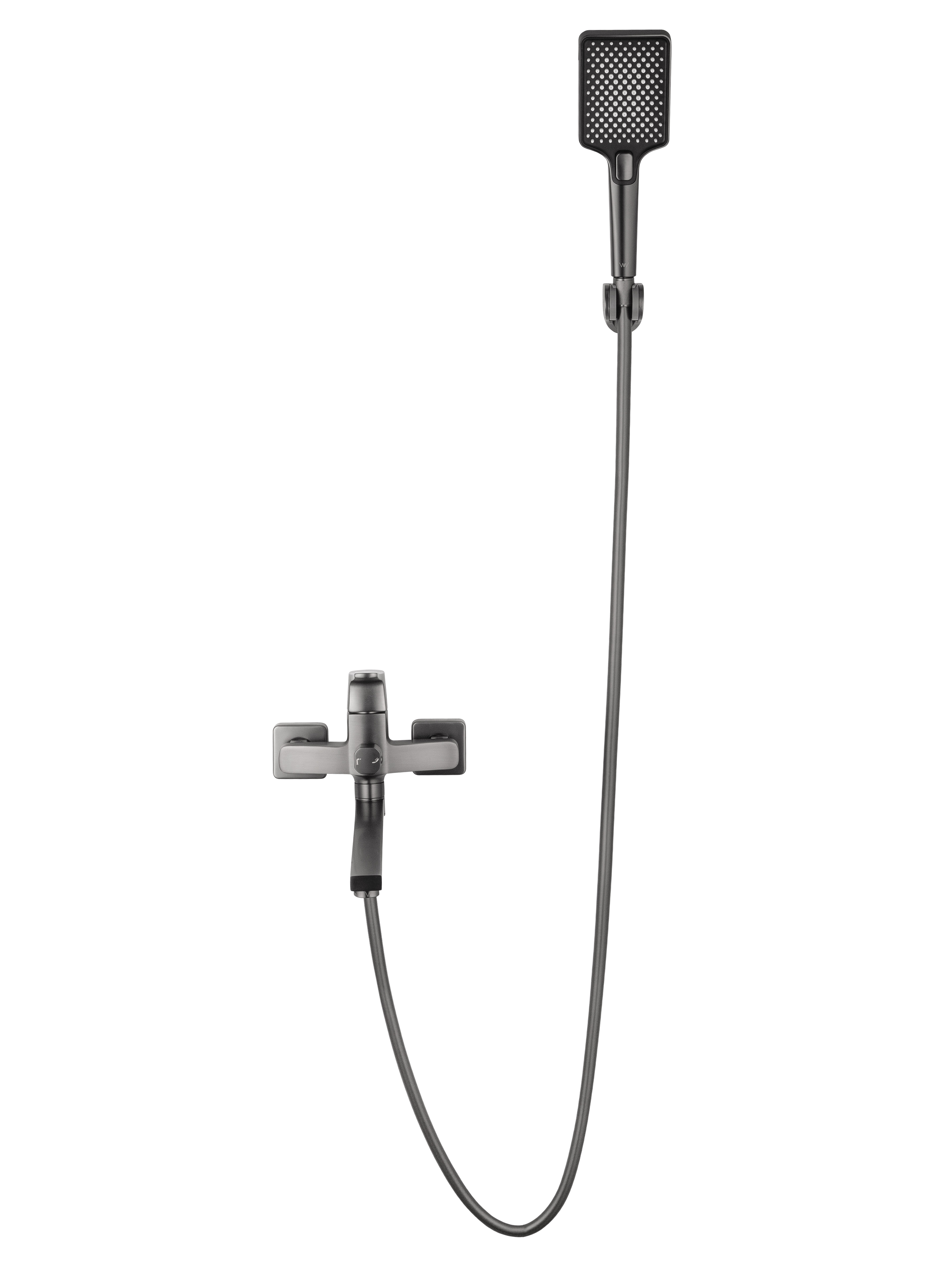 Смеситель для ванны WONZON & WOGHAND FLEX, Темный графит (WW-639906-BGM) - Gidratop.ru изображение