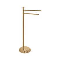 Colombo Hermitag Стойка с 2-мя полотенцедержателями, напольная, h:84,7см, цвет: античная бронза - Gidratop.ru изображение