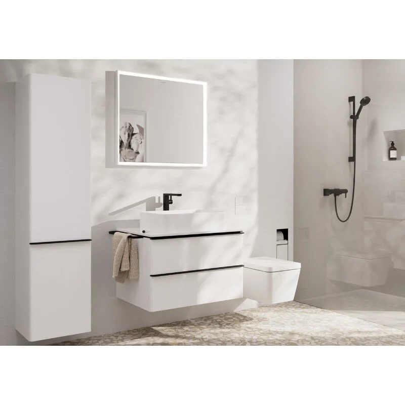 Смеситель для раковины Hansgrohe Tecturis E 73072670, цвет черный матовый - Gidratop.ru изображение