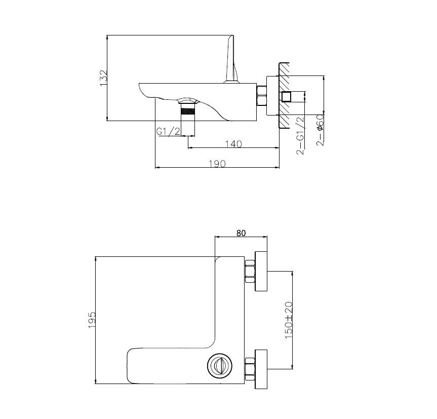 Смеситель для ванны WONZON & WOGHAND SHARK, Хром (WW-48B3101-CR) - Gidratop.ru изображение