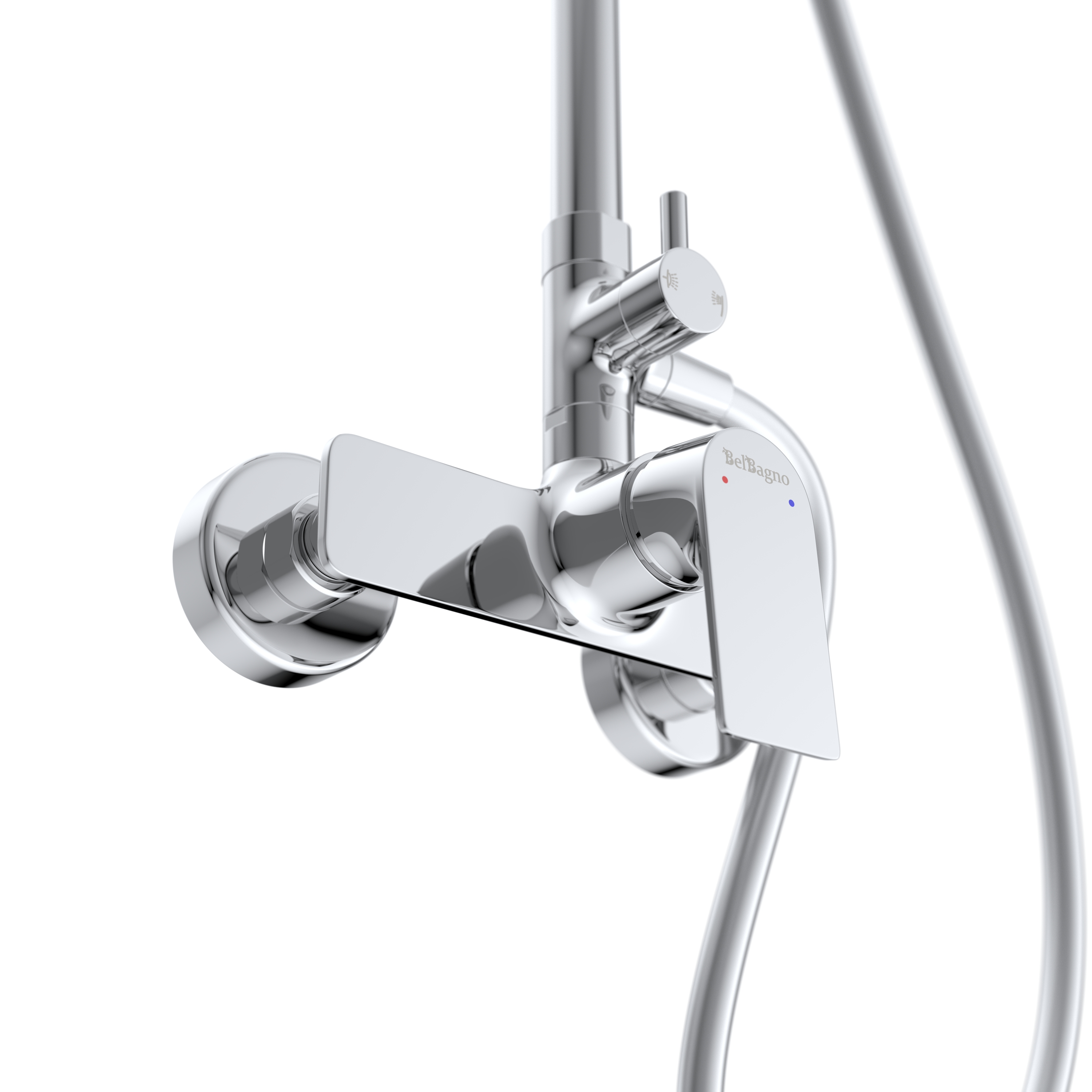 MARINO Душевая стойка со смесителем, хром MARINO-DOCM-CRM - Gidratop.ru изображение