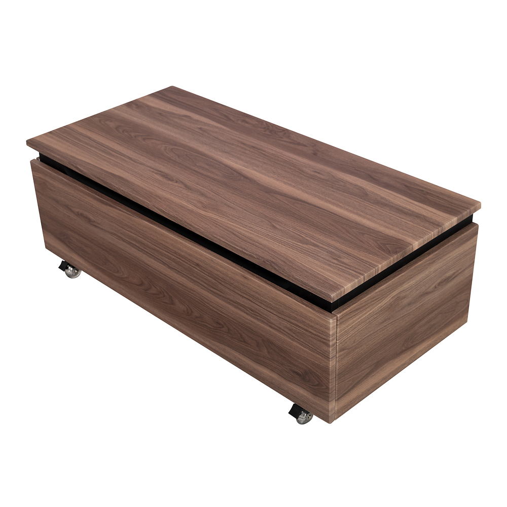 SLIDER Тумба с одним выкатным ящиком, орех дымчатый, 996x476x300, SLIDER-1000-1C-PI-NA-P - Gidratop.ru изображение