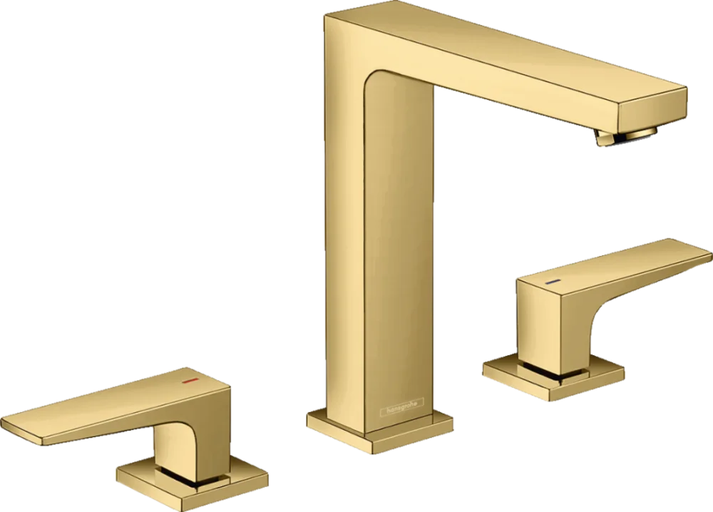 Смеситель Hansgrohe Metropol 32515990 для раковины 160, золото - Gidratop.ru изображение