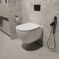 Унитаз подвесной Tornado Evo VT1-34ST, цвет белый, ультратонкое soft-close сиденье