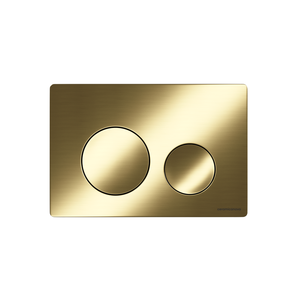 Кнопка смыва Balance, клавиши Circle, цвет брашированное золото, арт. CN12-001BG - Gidratop.ru изображение