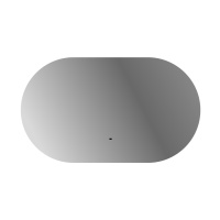 Зеркало с контурной подсветкой и реверсивнаятчиком движения CZR-SPC-VAGUE-1200-700-MOV, 12V, 220-240V, 1200x700x30 - Gidratop.ru изображение