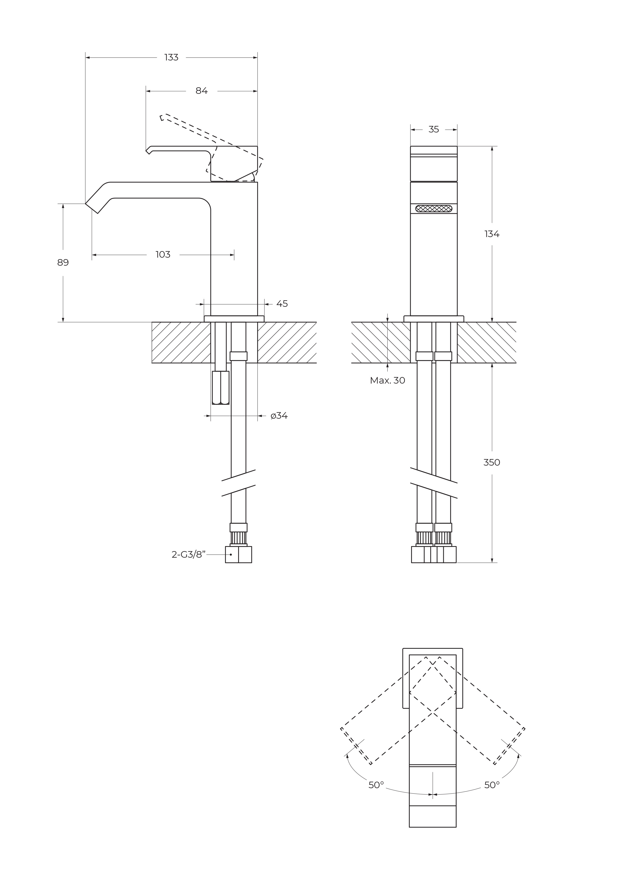 PORTA-LS1-NOP Смеситель на раковину однорычажный, с донным клапаном, исполнение черный матовый - Gidratop.ru изображение