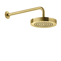 GESSI INCISO верхний душ настенная, шарнирная на 1/2,  Oslash;218мм, цвет: золото - Gidratop.ru изображение