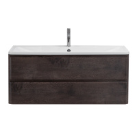 ALBANO База под раковину подвесная с двумя выкатными ящиками, Robere Nature Grigio, 1200x450x500, ALBANO-1200-2C-SO-RNG - Gidratop.ru изображение