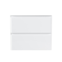 ALBANO-CER База под керамическую раковину  подвесная с двумя выкатными ящиками, Bianco Lucido, 570x444x500, ALBANO-CER-600-2C-SO-BL - Gidratop.ru изображение