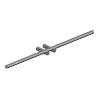 Полотенцедержатель двойной ABBER Osten 316 AA1855BGG оружейная сталь брашированная - Gidratop.ru изображение