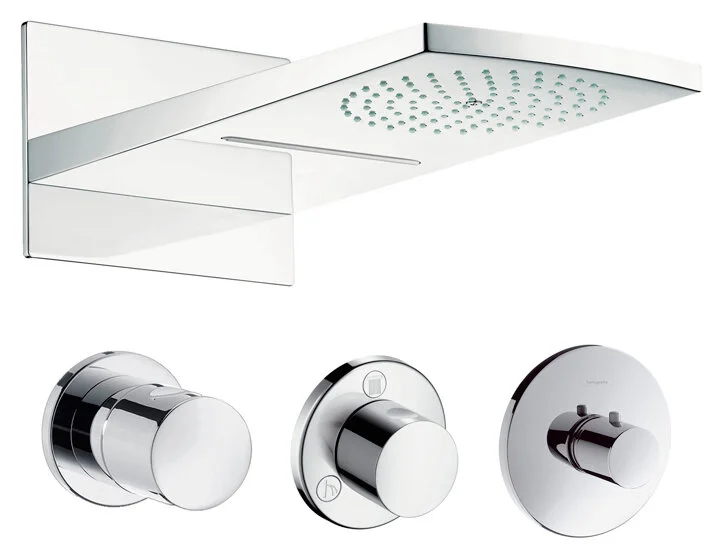Верхний душ Hansgrohe Raindance Rainfal 180 2jet 28433000, хром - Gidratop.ru изображение
