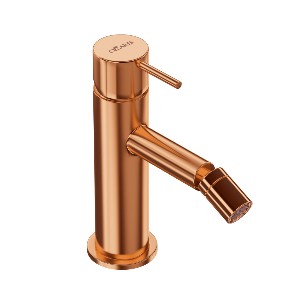 LEAF-BSM-L-SS Смеситель для биде однорычажный, без донного клапана, исполнение Sunset - Gidratop.ru изображение