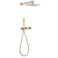 Душевая система ABBER Rund AF8718G скрытого монтажа без излива, золото матовое - Gidratop.ru изображение