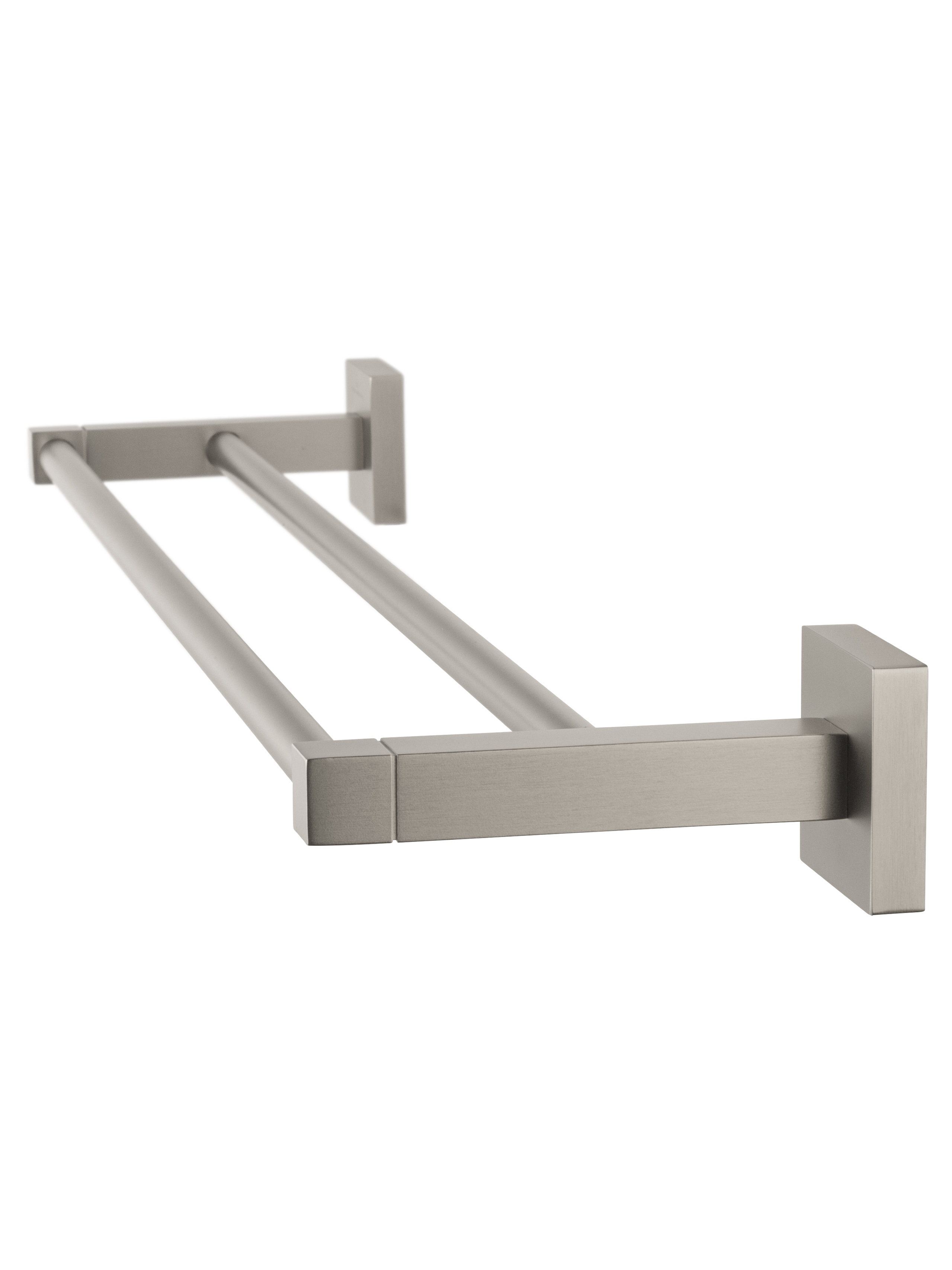 Полотенцедержатель двойной WONZON & WOGHAND POLO, Брашированный никель (WW-8911-BN) - Gidratop.ru изображение