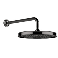 GESSI VENTI20 верхний душ Oslash;328 мм., с настенным держателем 389 мм., цвет Black Metal PVD - Gidratop.ru изображение