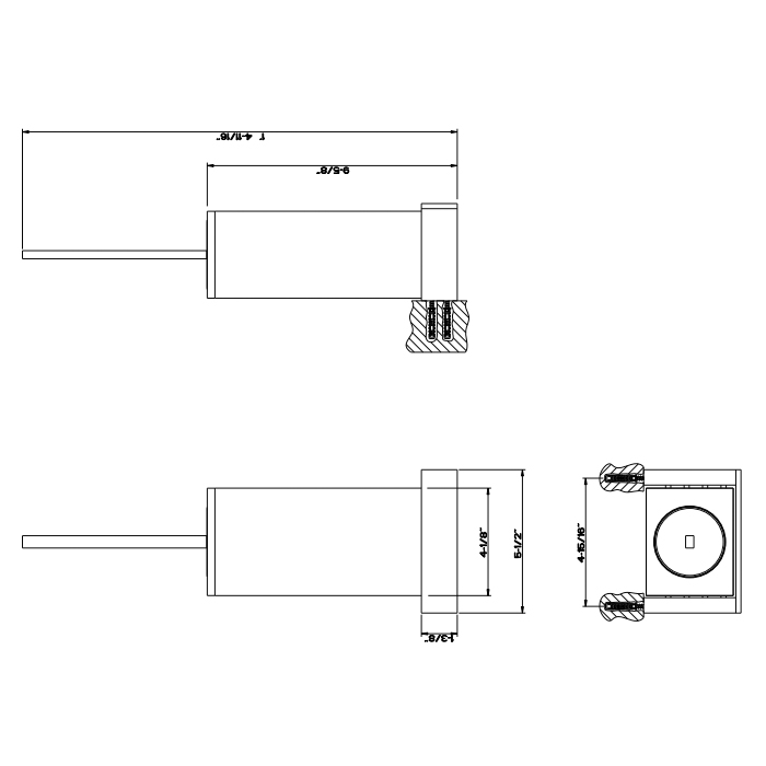 GESSI  INVERSO ACCESSORIES ершик настенный черный, цвет: Brass Brushed PVD - Gidratop.ru изображение