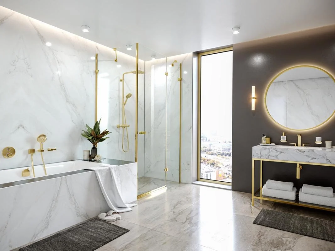 Смеситель Hansgrohe Metropol 32515990 для раковины 160, золото - Gidratop.ru изображение