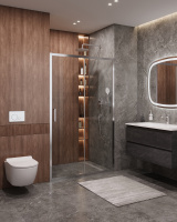 Душевая дверь CEZARES MOLVENO-BF-1-130-C-Cr-IV - Gidratop.ru изображение