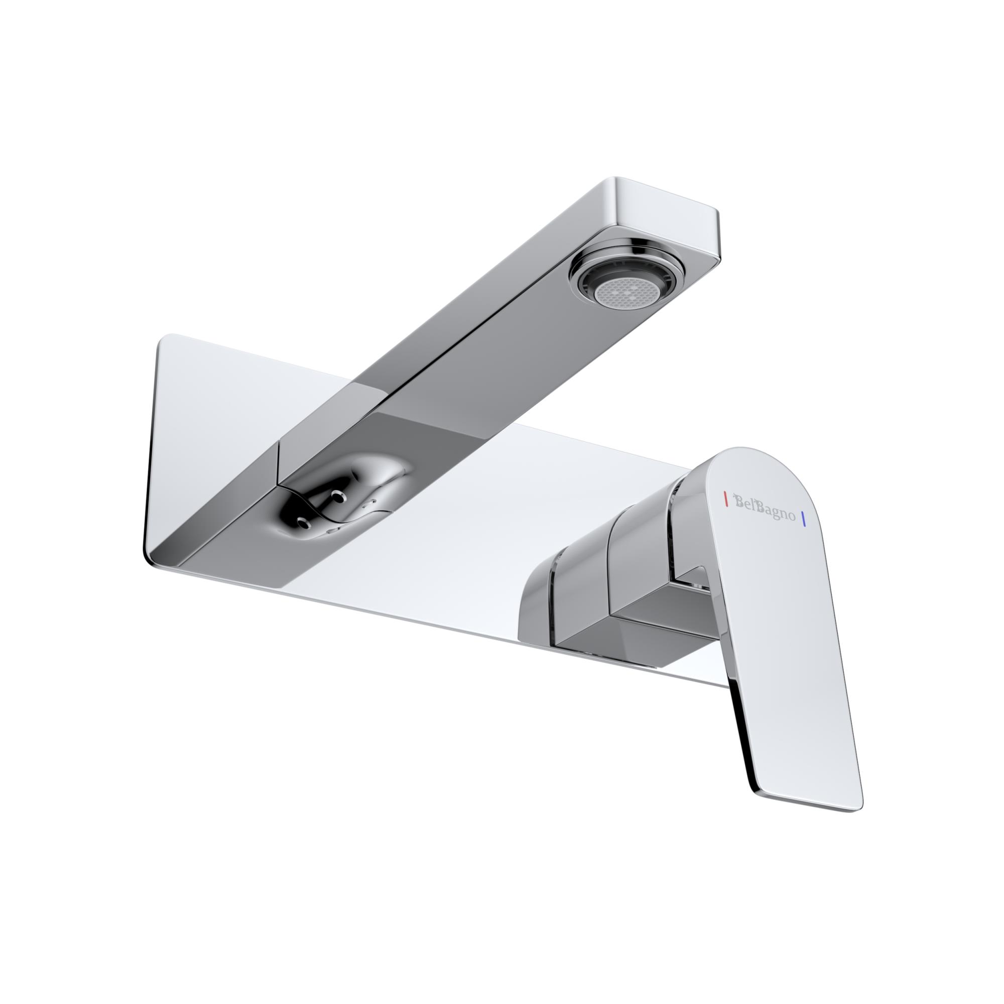 ARDENTE Смеситель для раковины встраиваемый с внутренней частью, без донного клапана, хром ARDENTE-BLVM-CRM-W0 - Gidratop.ru изображение