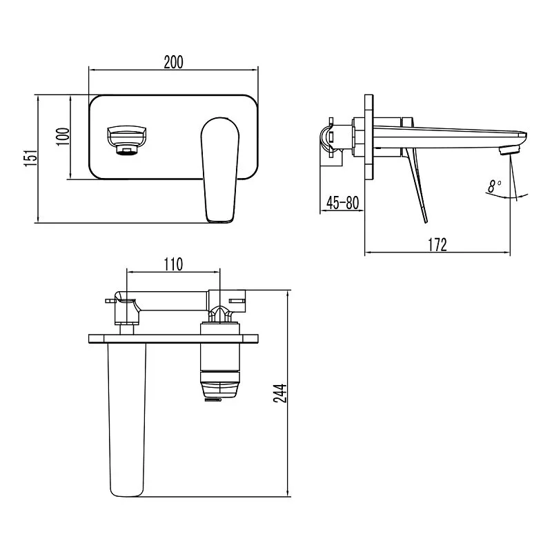Смеситель для раковины Lemark Bronx LM3726GM, с донным клапаном, графит - Gidratop.ru изображение