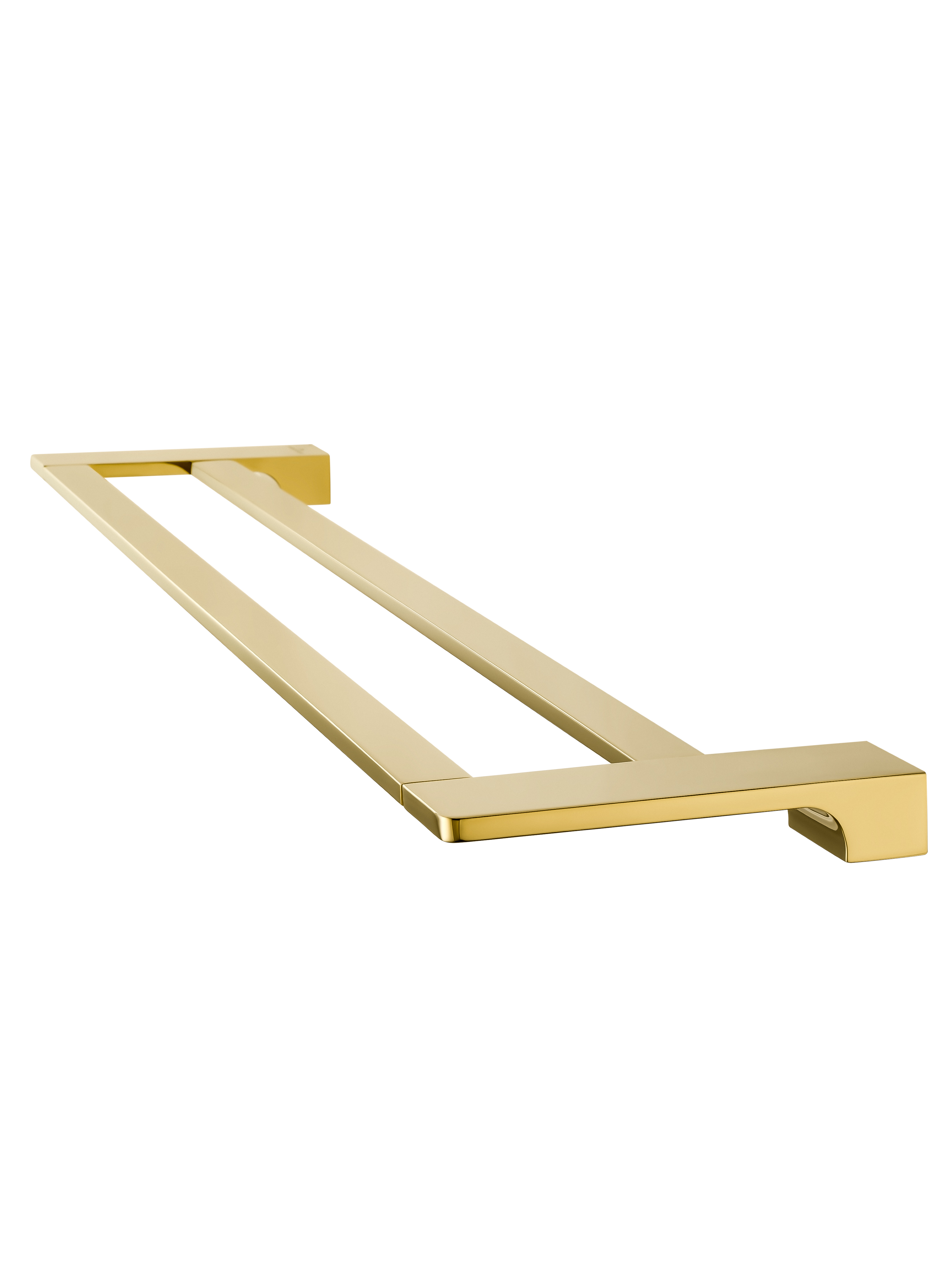 Полотенцедержатель двойной WONZON & WOGHAND ECLIPSE, Глянцевое золото (WW-9111-LG) - Gidratop.ru изображение