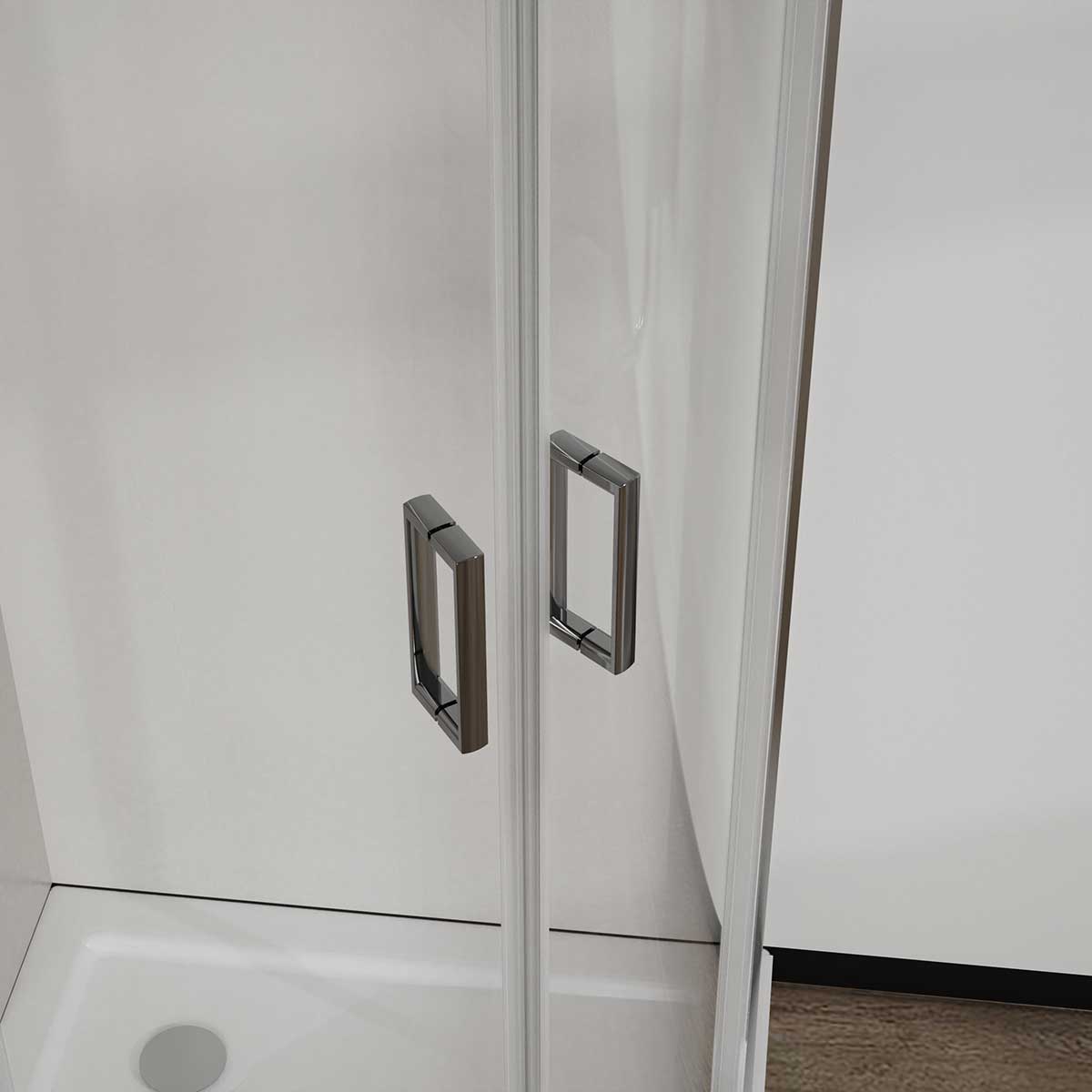 Душевой уголок City VSQ-5CT900CL, 900*900, хром, стекло прозрачное - Gidratop.ru изображение