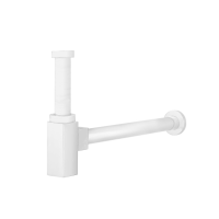 CZR-B-SMQ-BIO Сифон под раковину квадратный, исполнение белый матовый - Gidratop.ru изображение