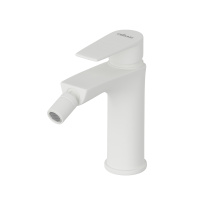 NAUTIC-BS1-BIO Смеситель для биде однорычажный, с донным клапаном, исполнение белый матовый - Gidratop.ru изображение