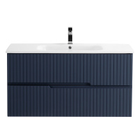 DUET База под раковину подвесная с двумя выкатными ящиками, Grafito, 970x450x500, DUET-1000-2C-SO-GR-P - Gidratop.ru изображение