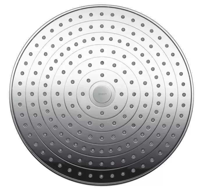 Верхний душ Hansgrohe Raindance Select ES, 24х24 см, 2 режима струи, с держателем 26470000, цвет хром - Gidratop.ru изображение