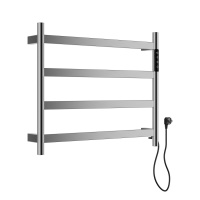 Полотенцесушитель электрический WONZON & WOGHAND ESSEN, Брашированный никель (WW-A404-BR) - Gidratop.ru изображение