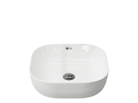 Умывальник чаша ELEMENT накладная прямоугольная 420x420x140mm - Gidratop.ru изображение