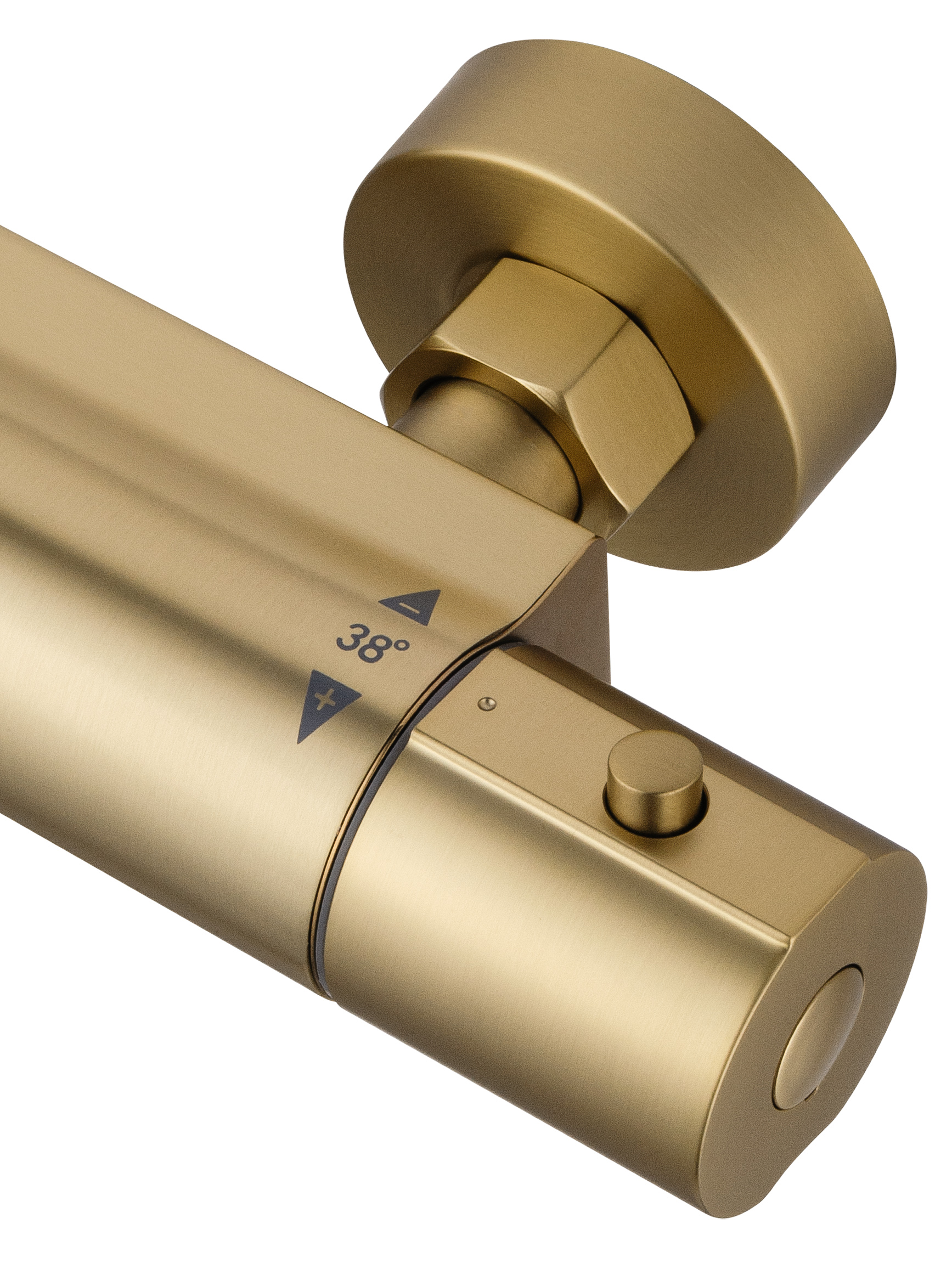 Смеситель для душа с термостатом WONZON & WOGHAND INN 6, Брашированное золото (WW-B2029-A-BG) - Gidratop.ru изображение