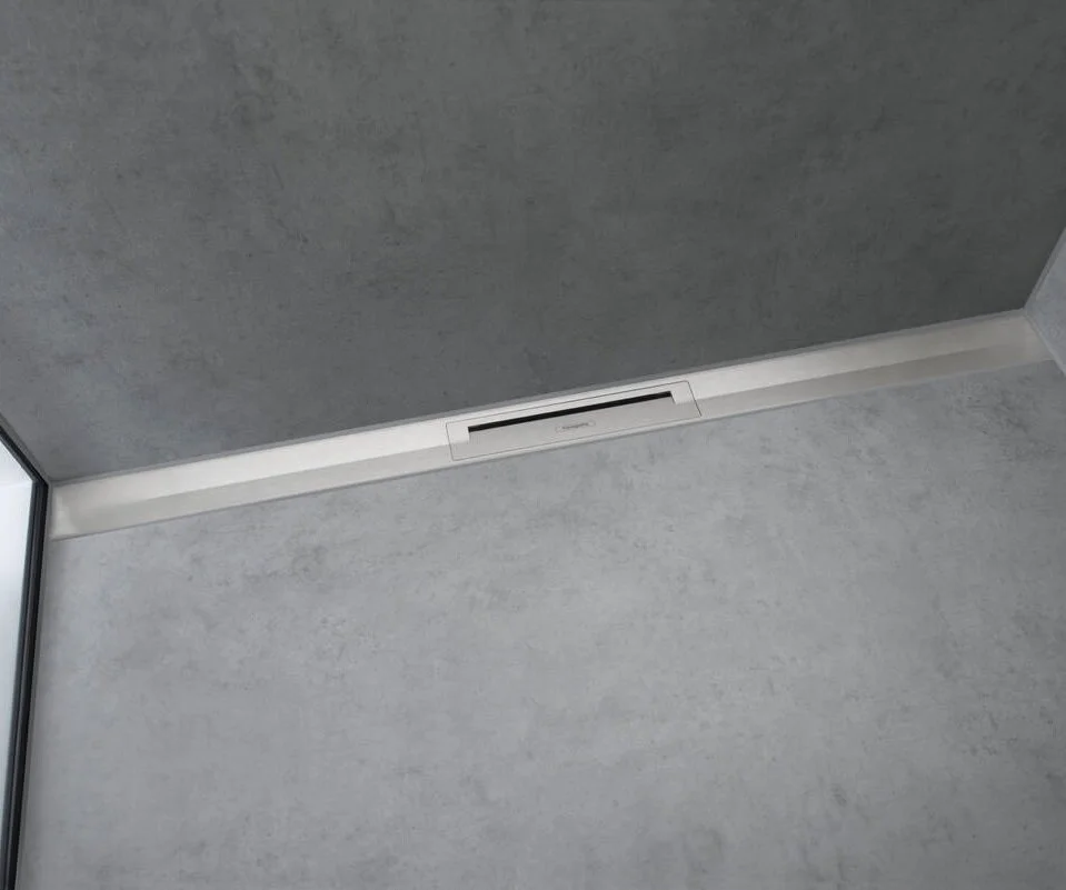Решетка для дренажного канала Hansgrohe RainDrain Flex, 120 см, полированная сталь, 56054800 - Gidratop.ru изображение
