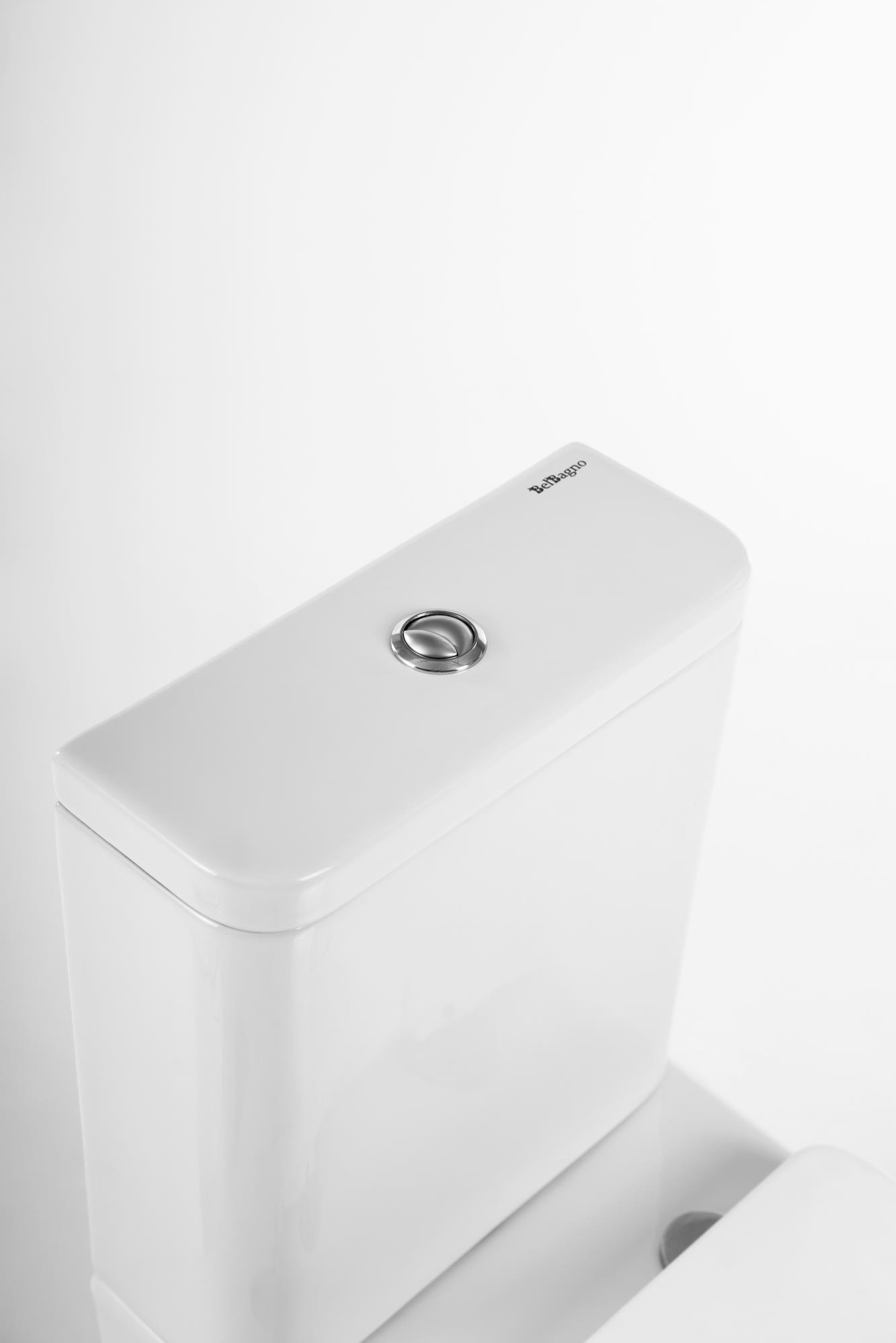 Унитаз-компакт безободковый BelBagno ALBANO BB120CPR/BB120SC - Gidratop.ru изображение