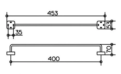Полотенцедержатель Keuco Smart 02301010400 40 см, хром - Gidratop.ru изображение