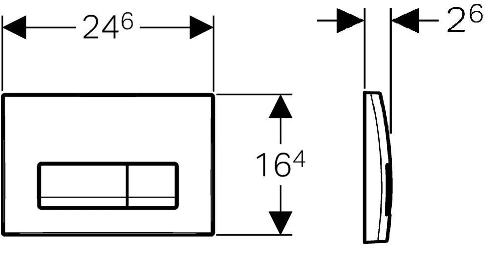 Кнопка смыва Geberit Delta Type 51 115.105.21.1, хром глянцевый - Gidratop.ru изображение