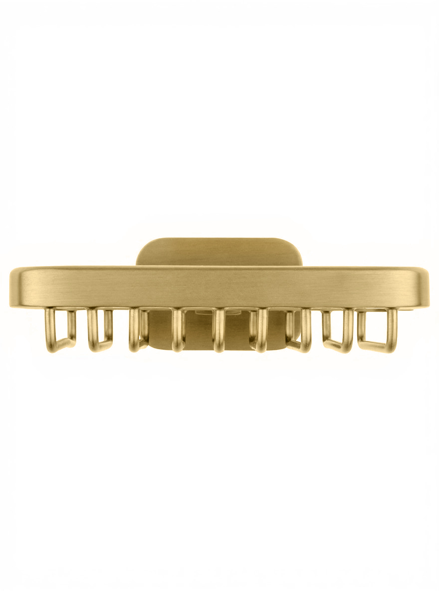 Мыльница с держателем WONZON & WOGHAND GRAFFITY, Брашированное золото (WW-9324-BG) - Gidratop.ru изображение