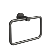 Colombo Plus Полотенцедержатель, кольцо, цвет: PVD графит матовый - Gidratop.ru изображение