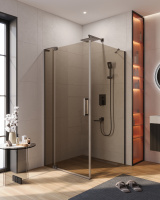 Душевой уголок CEZARES SLIDER-AH-1-100-100/110-BR-GM - Gidratop.ru изображение