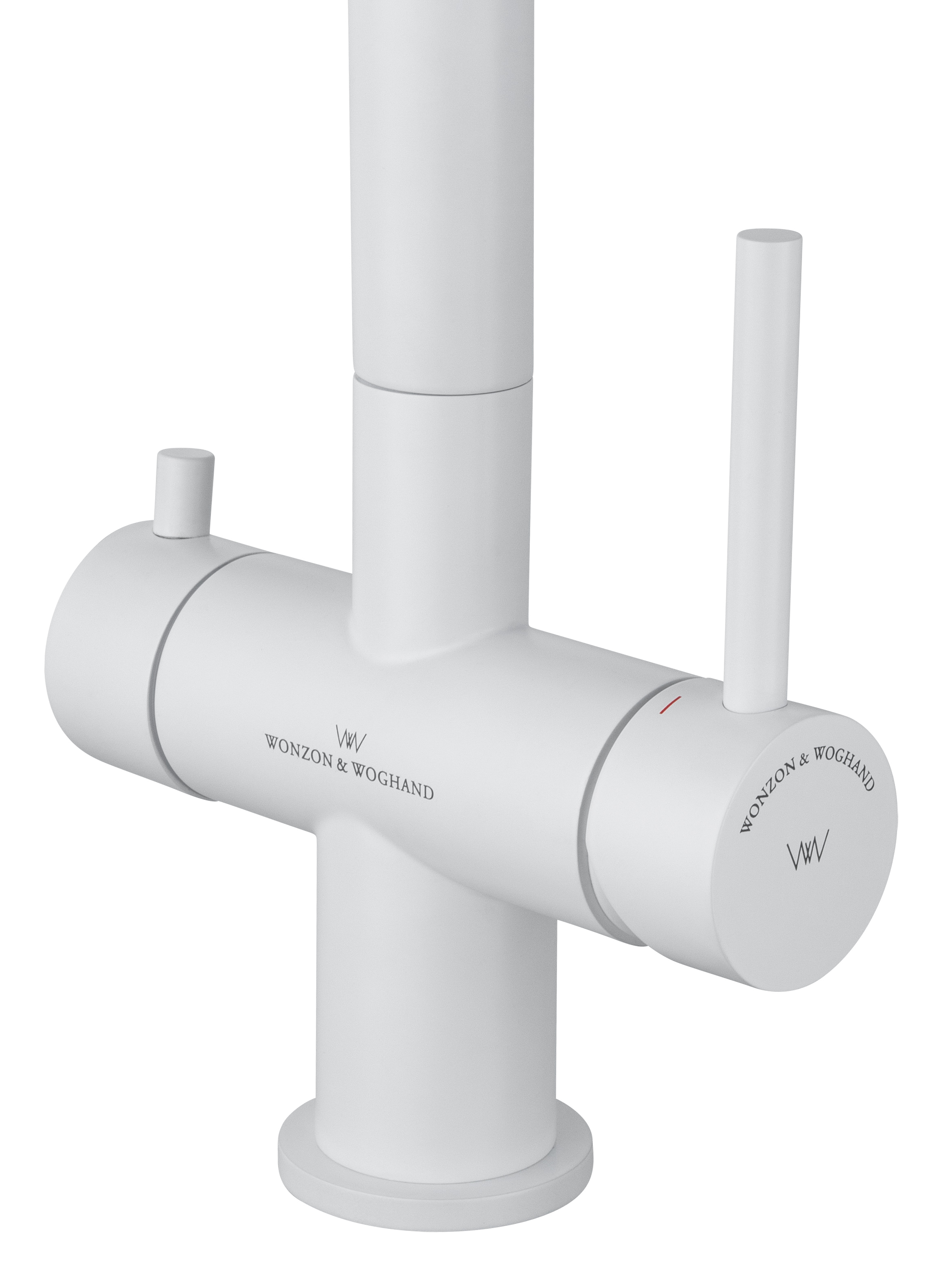 Смеситель для кухни c подключением фильтра WONZON & WOGHAND, Белый матовый (WW-3211-MW) - Gidratop.ru изображение