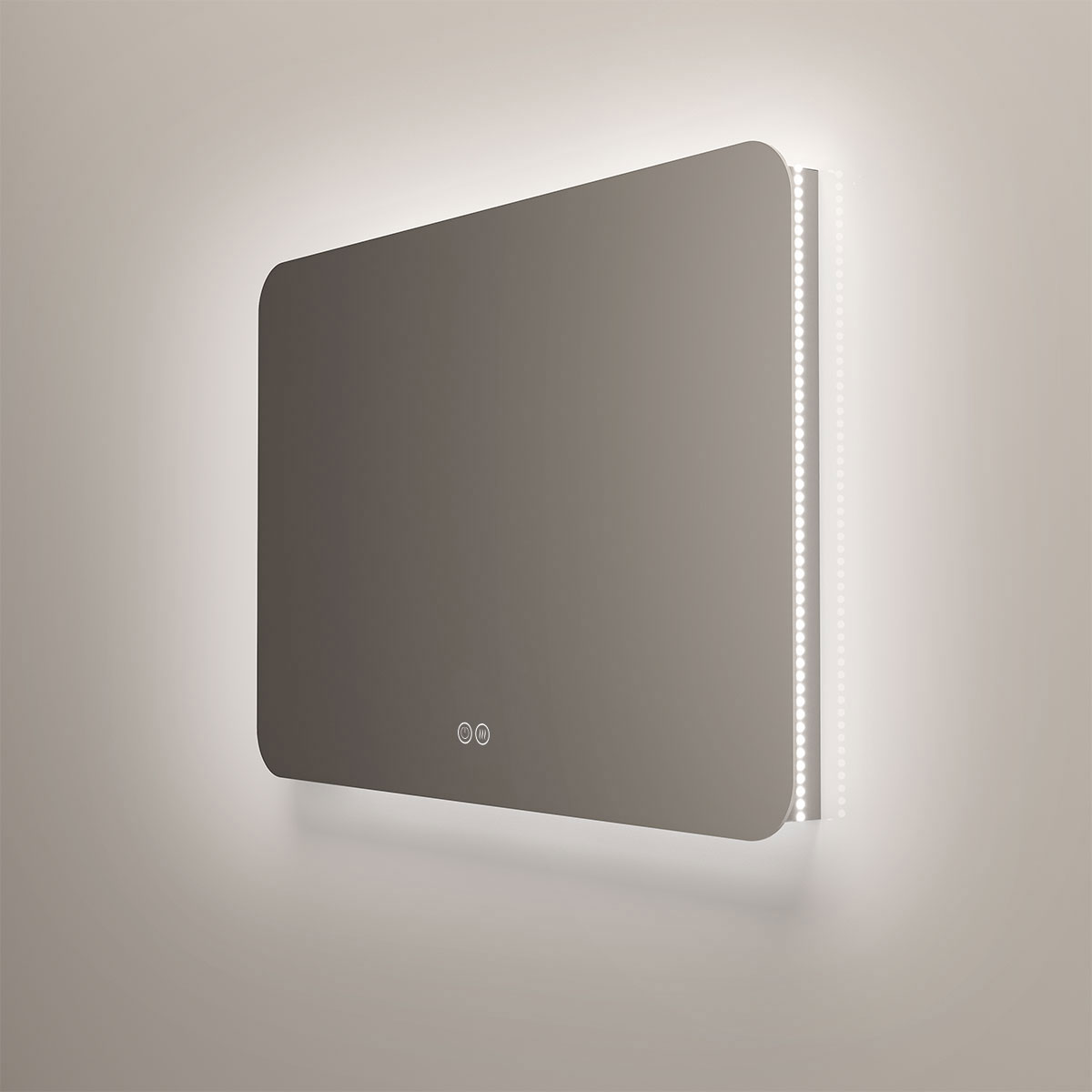 Зеркало LED VLM-3BE120-2 1200х800 c сенсорным выключателем и диммером, антизапотевание - Gidratop.ru изображение